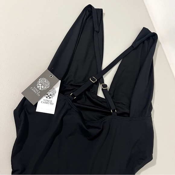 Vince Camuto Black Convertible One Piece Swimsuit Size 12 - Picture 5 of 8